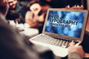 Typography in web design - trends for 2015