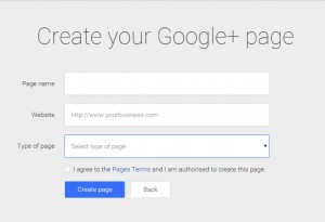 create your googleplus brand page